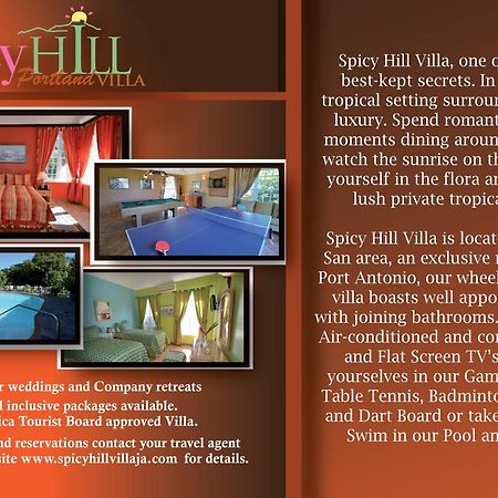 Spicy Hill Villa Port Antonio Rum bild
